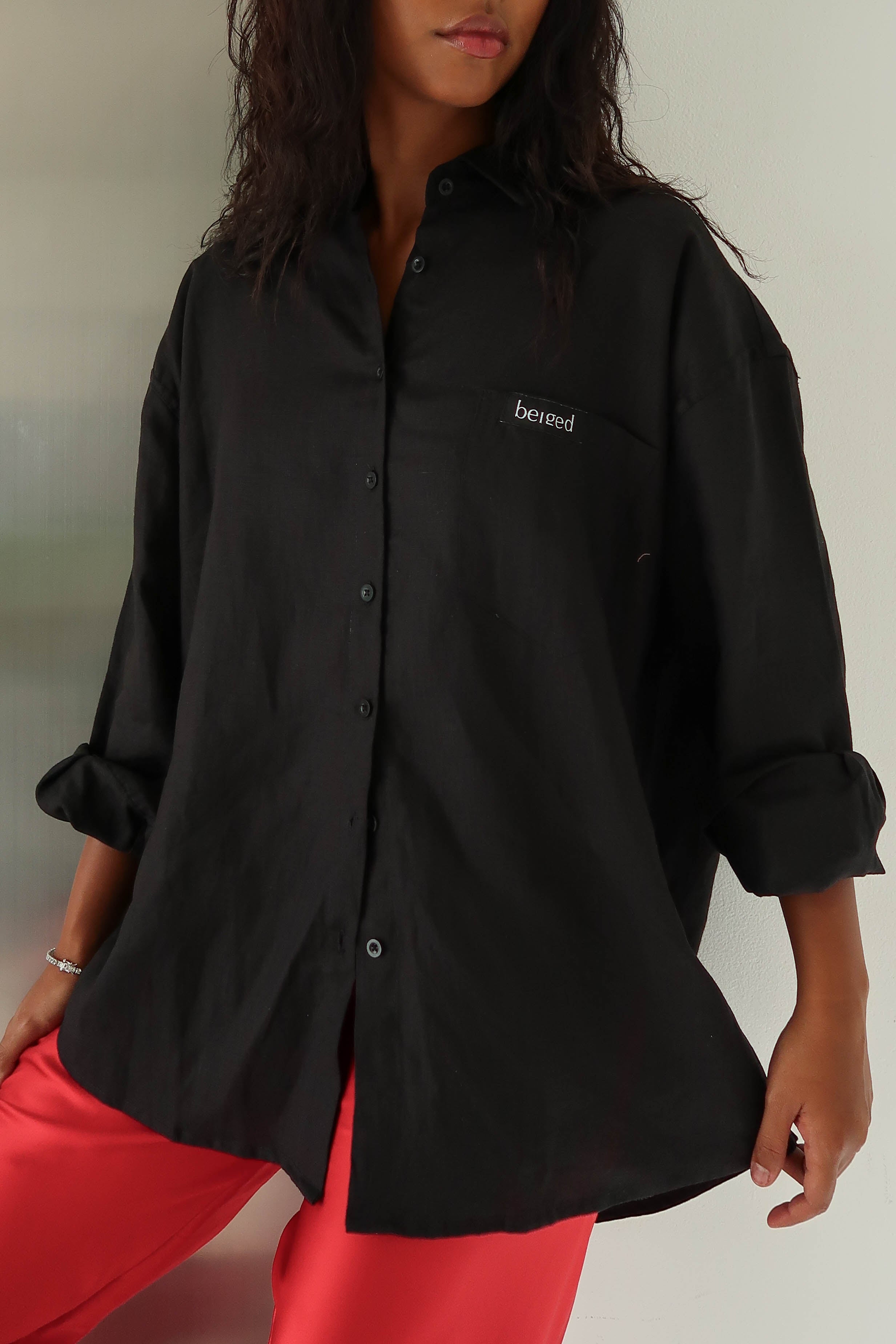 Everyday shirt - black linen