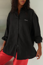 Everyday shirt - black linen