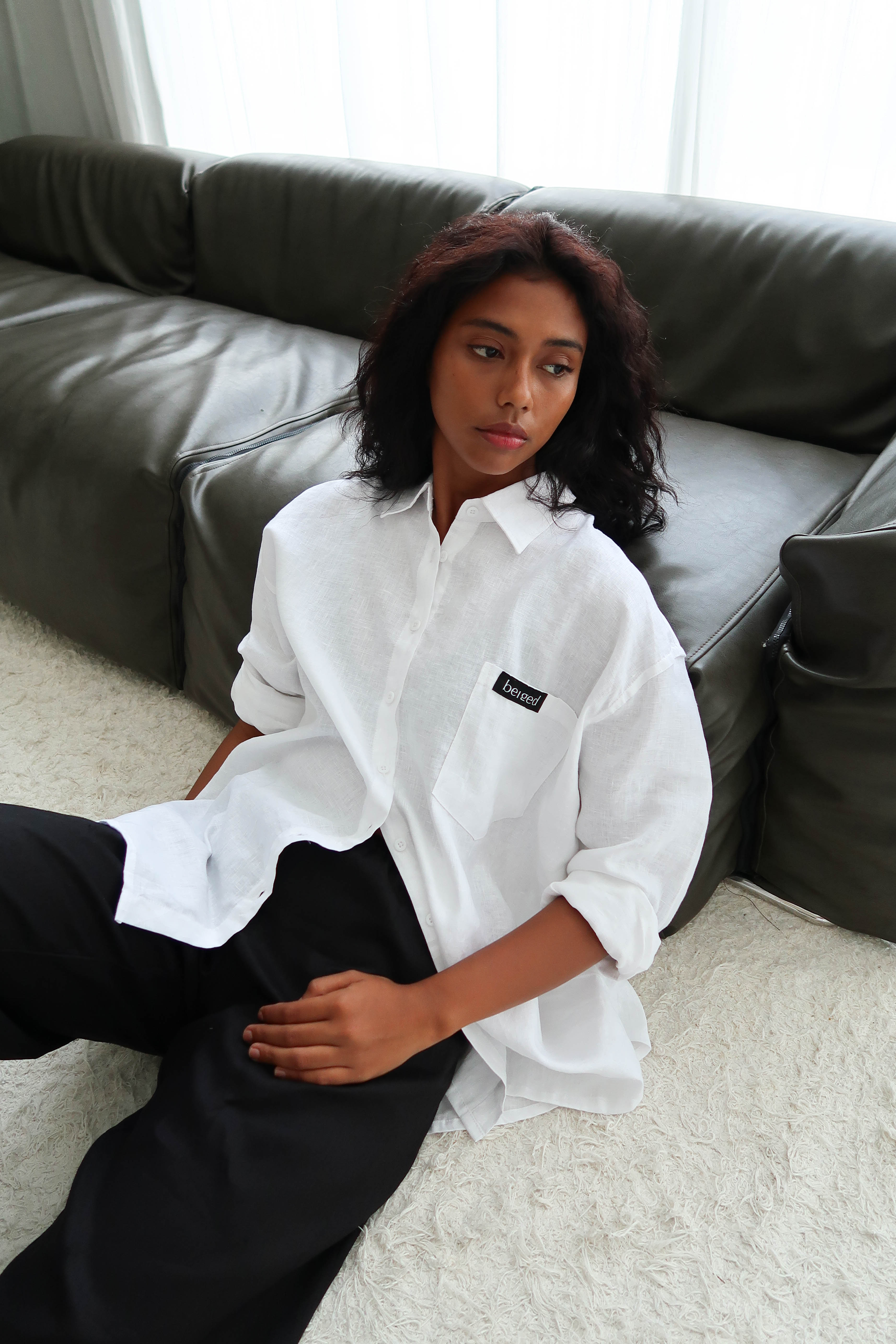 Everyday shirt - white linen