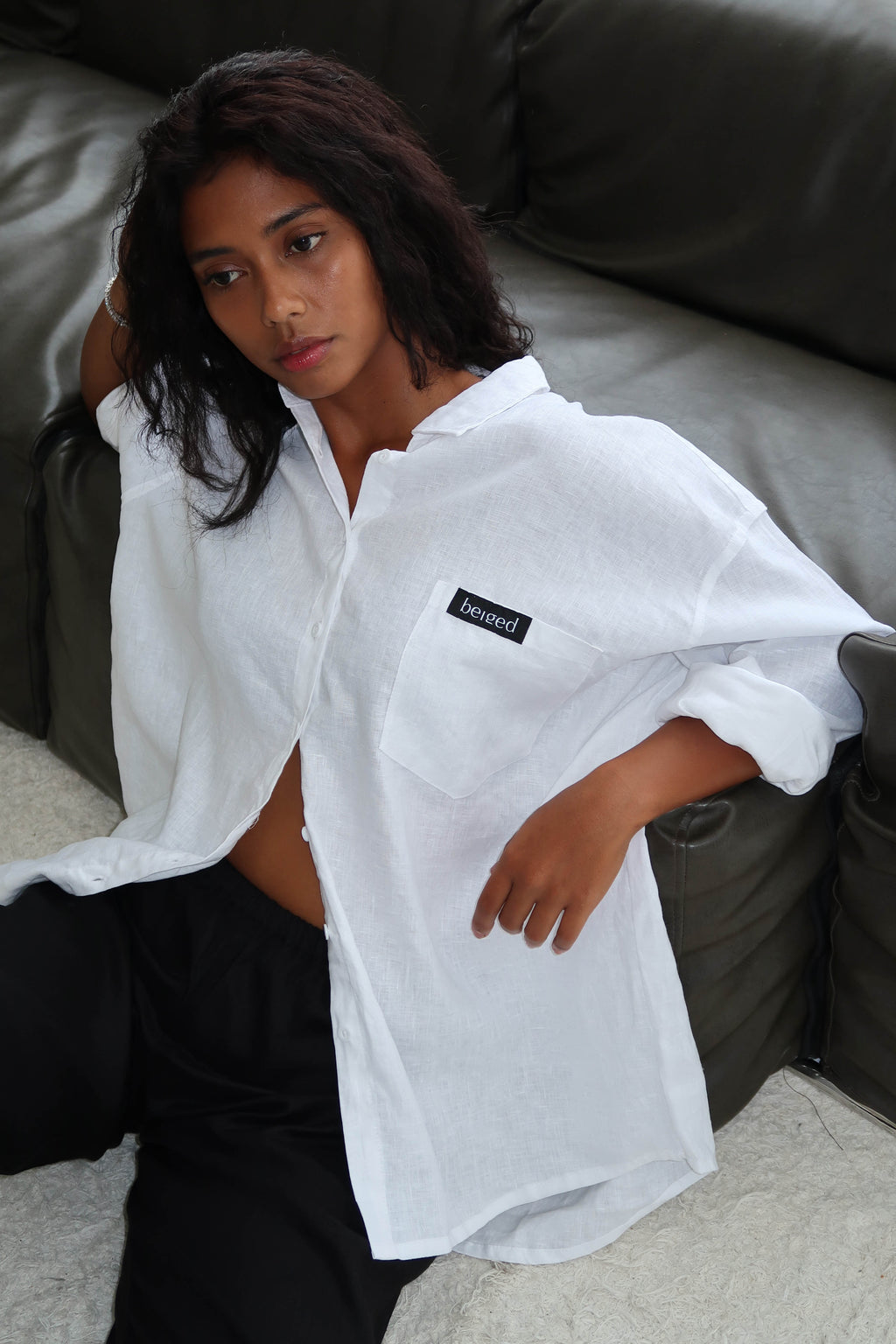 Everyday shirt - white linen