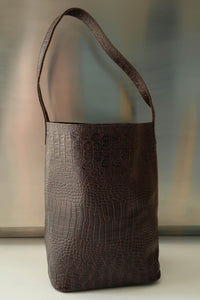 Croc chocolate Bucket Bag