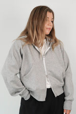 Marle grey zip up sweater