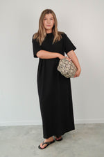 Short sleeve cotton t shirt dress
