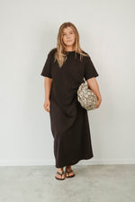 Short sleeve cotton t shirt dress